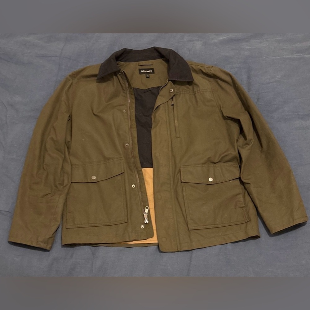 Bonobos men’s green waxed field jacket